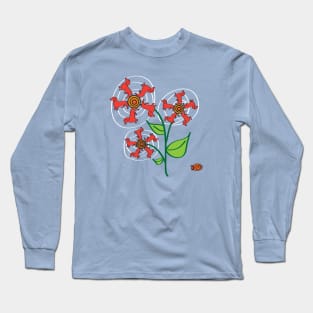 Doxie Flower - Weiner Dog - Dachshund Dog Long Sleeve T-Shirt